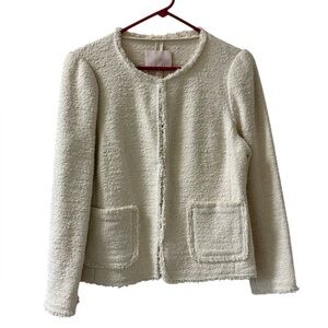 Rebecca Taylor Off White Tweed Jacket size 12